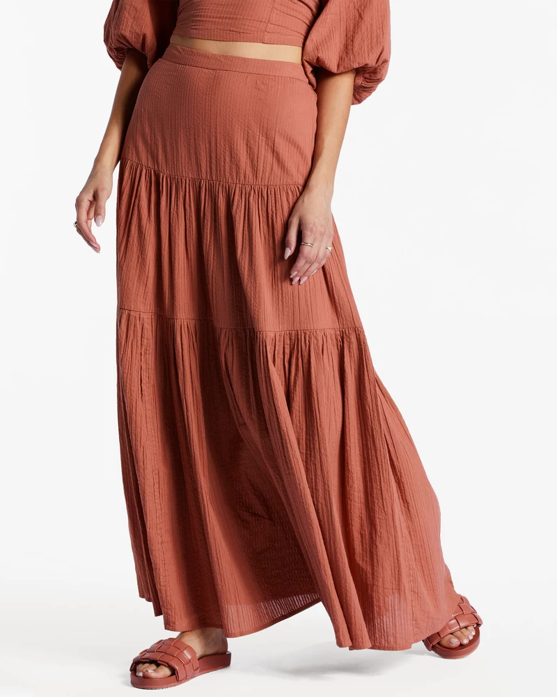Billabong Del Sole Maxi Skirt - Sweet Tea