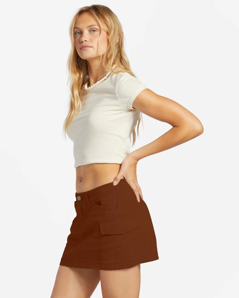 Billabong Hilary Cargo Skirt - Toasted Coconut