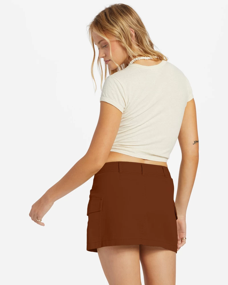 Billabong Hilary Cargo Skirt - Toasted Coconut