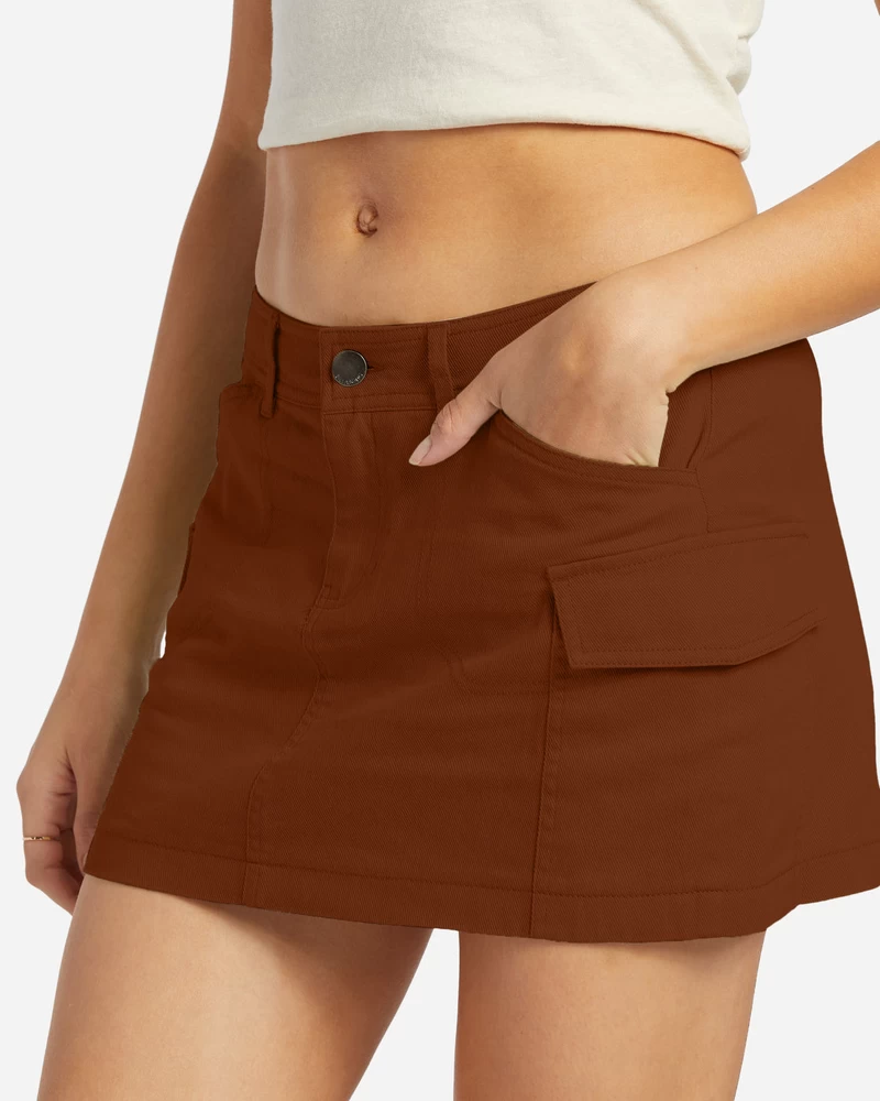 Billabong Hilary Cargo Skirt - Toasted Coconut