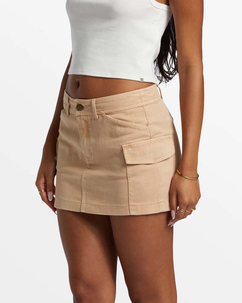 Billabong Hilary Cargo Skirt - Khaki