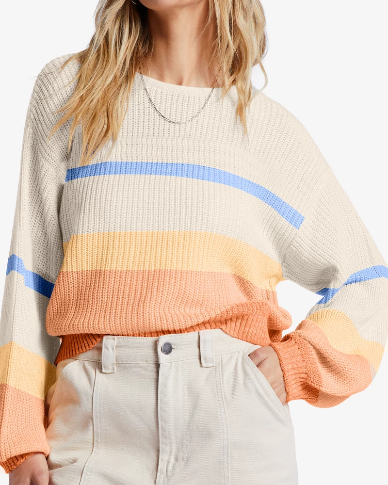 Billabong Changing Tides Pullover Sweater - Light Melon