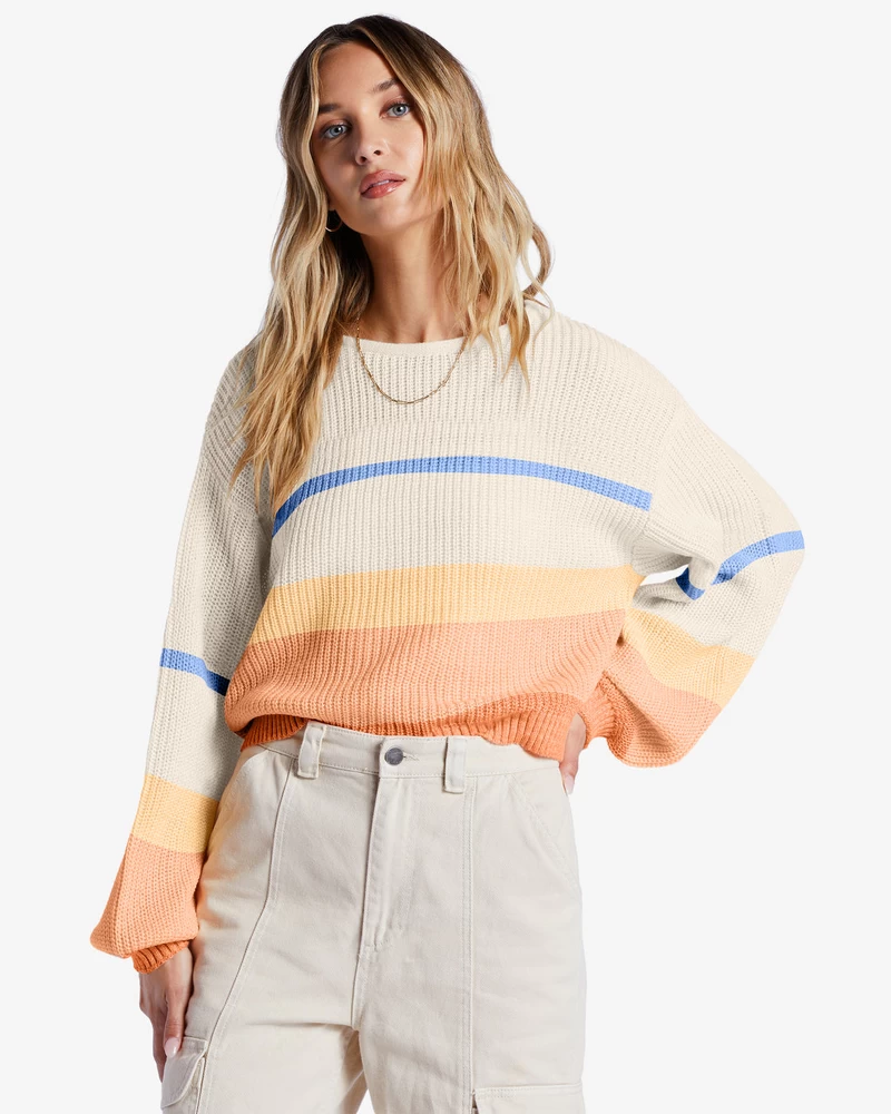 Billabong Changing Tides Pullover Sweater - Light Melon