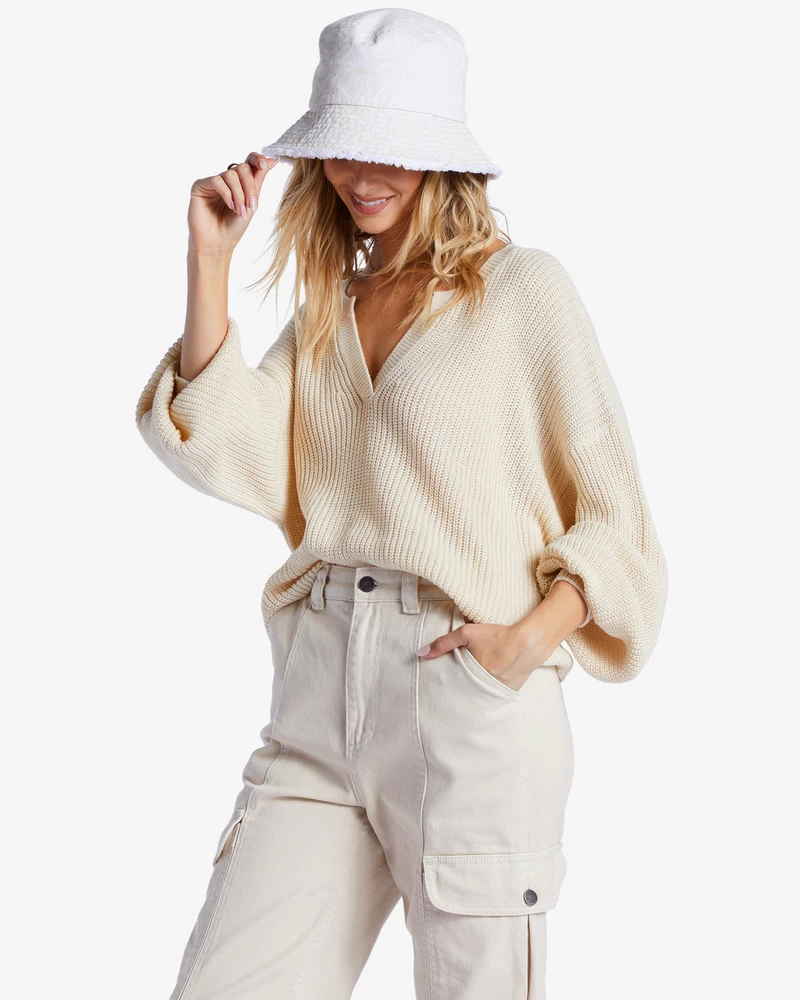 Billabong No Worries Sweater - Hvid Kasket