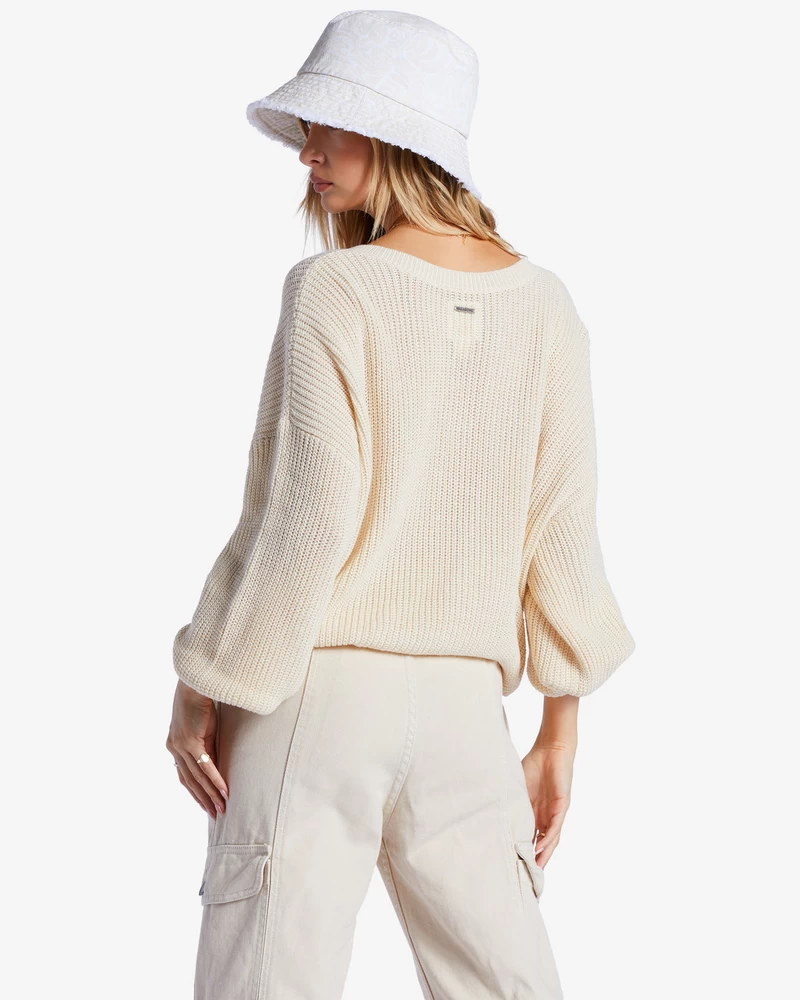 Billabong No Worries Sweater - Hvid Kasket