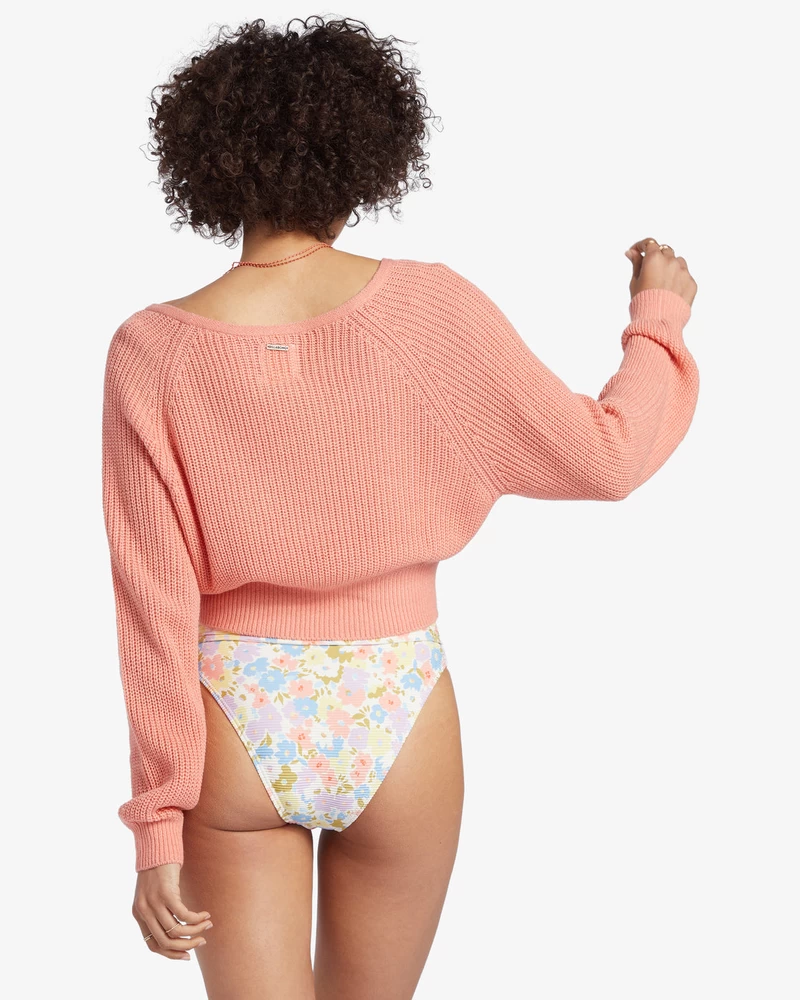 Billabong Güneşe Batırılmış V Yaka Kazak - Tatlı şeftali