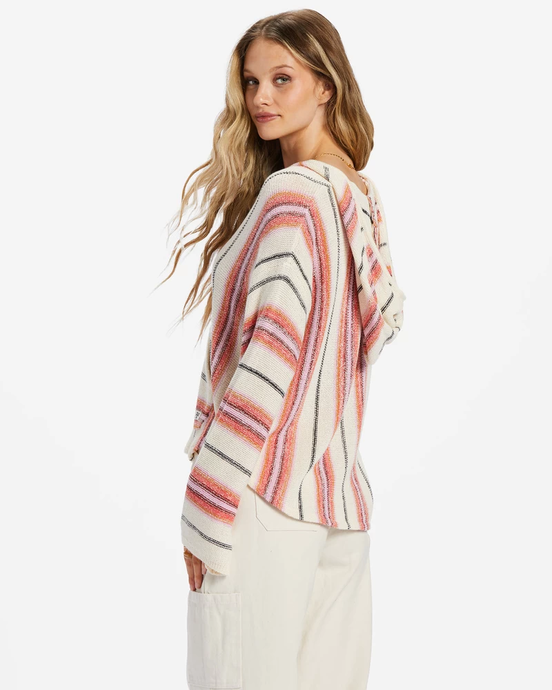 Billabong Baja Beach Hooded Sweater - Red Rock