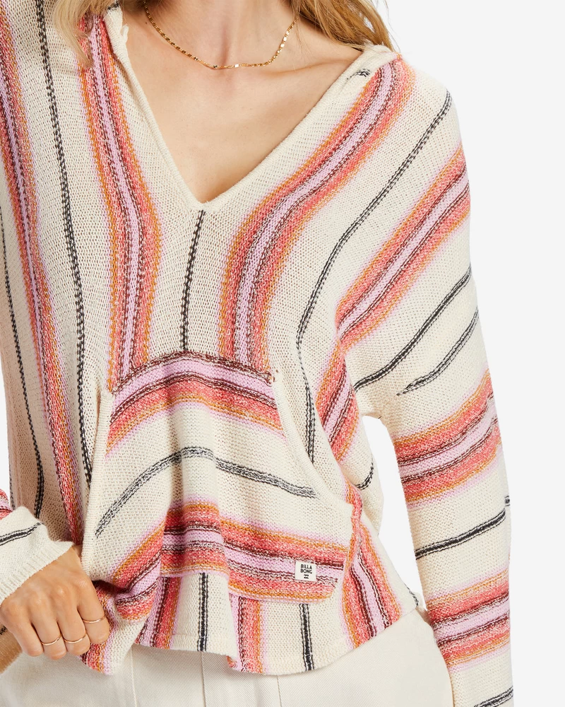 Billabong Baja Beach Hooded Sweater - Red Rock