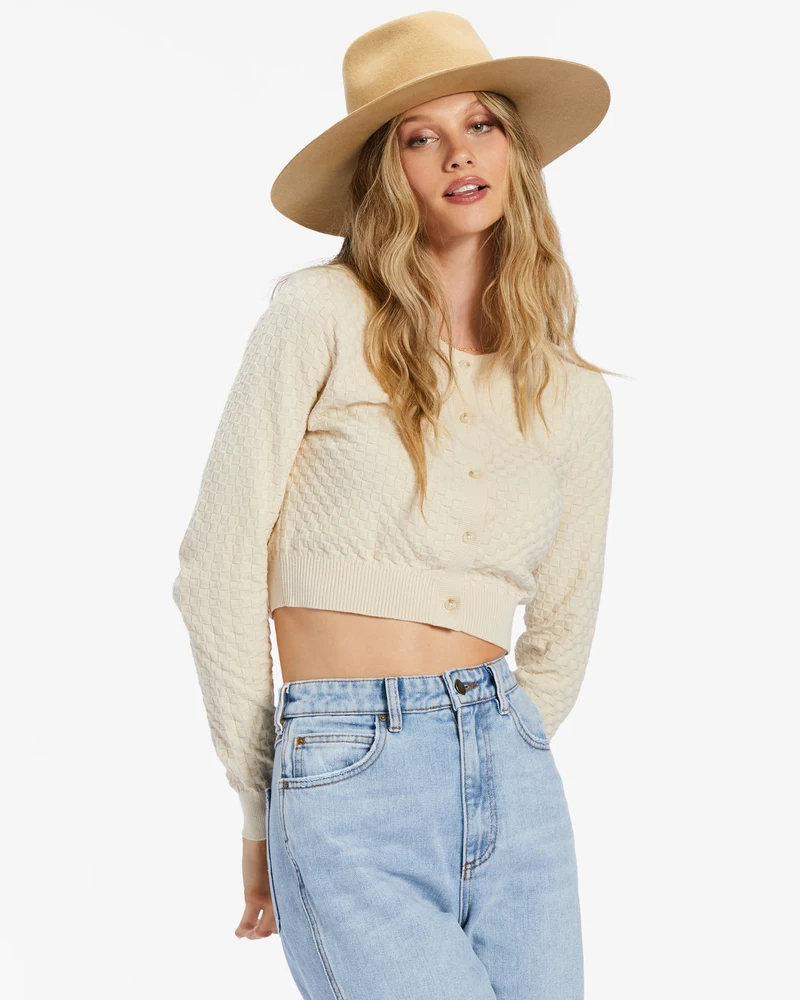 Billabong She Dances 2 Cardigan - White Cap