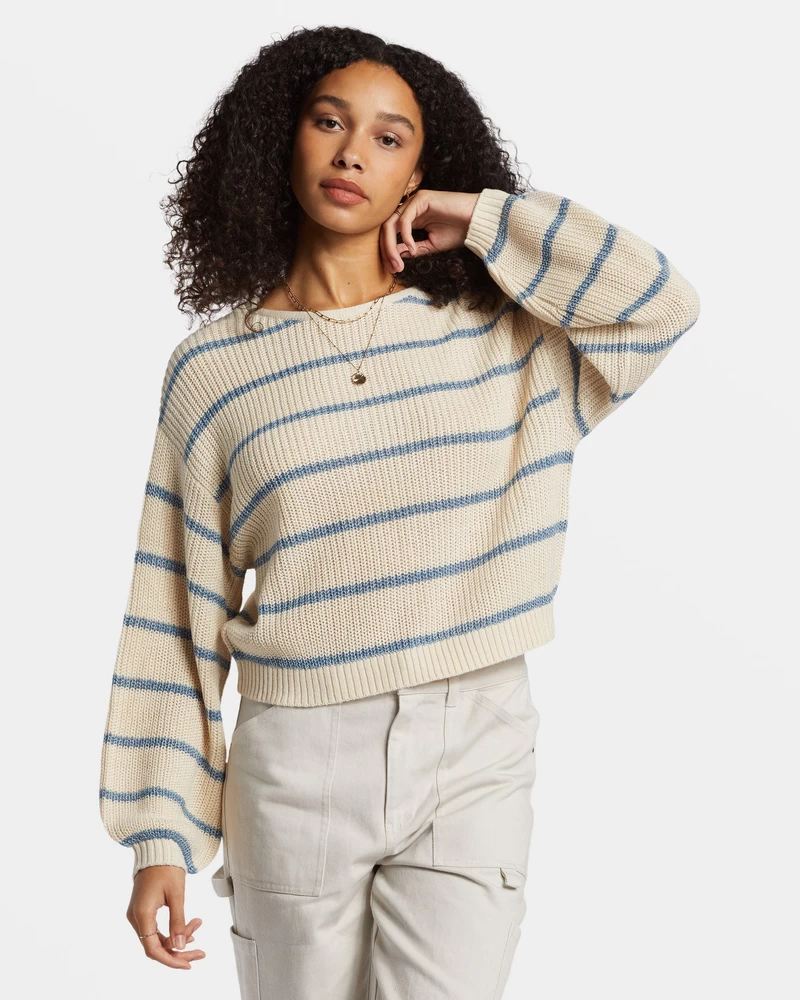 Billabong Changing Tides Pullover Sweater - Blue Shadow