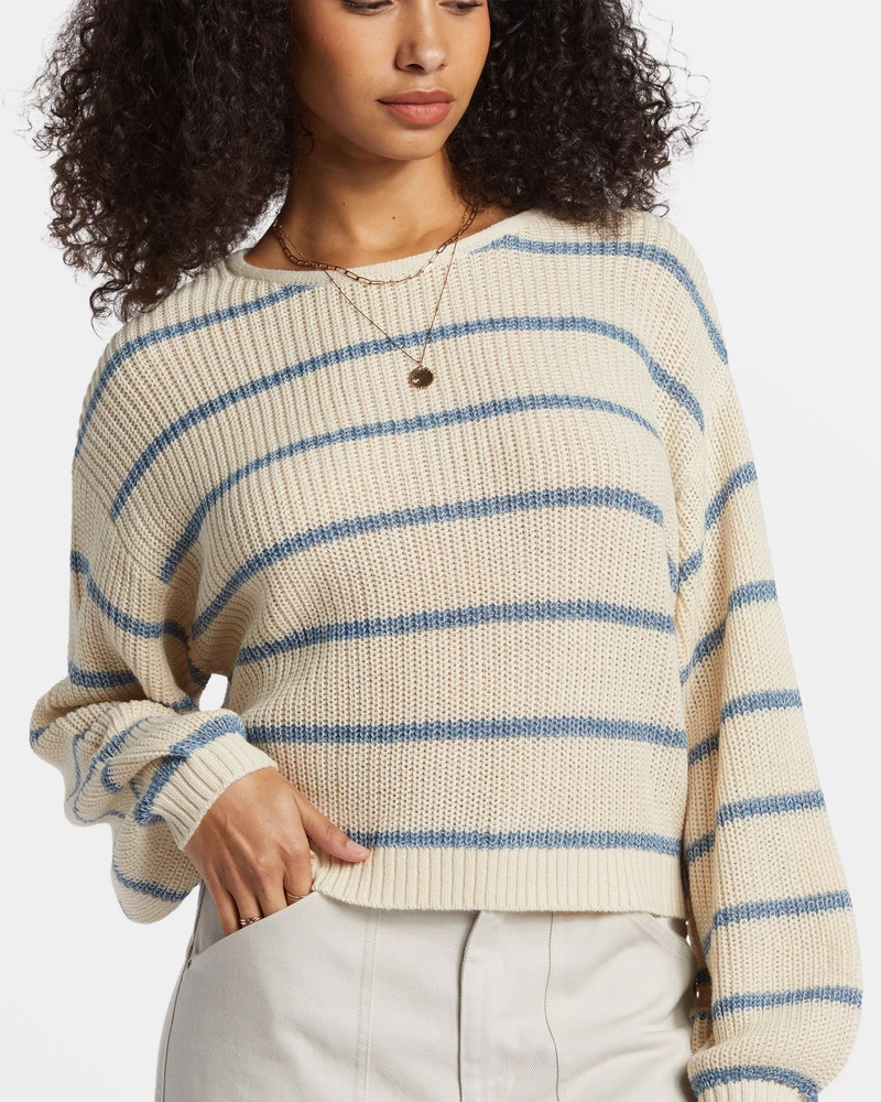Billabong Changing Tides Pullover Sweater - Blue Shadow