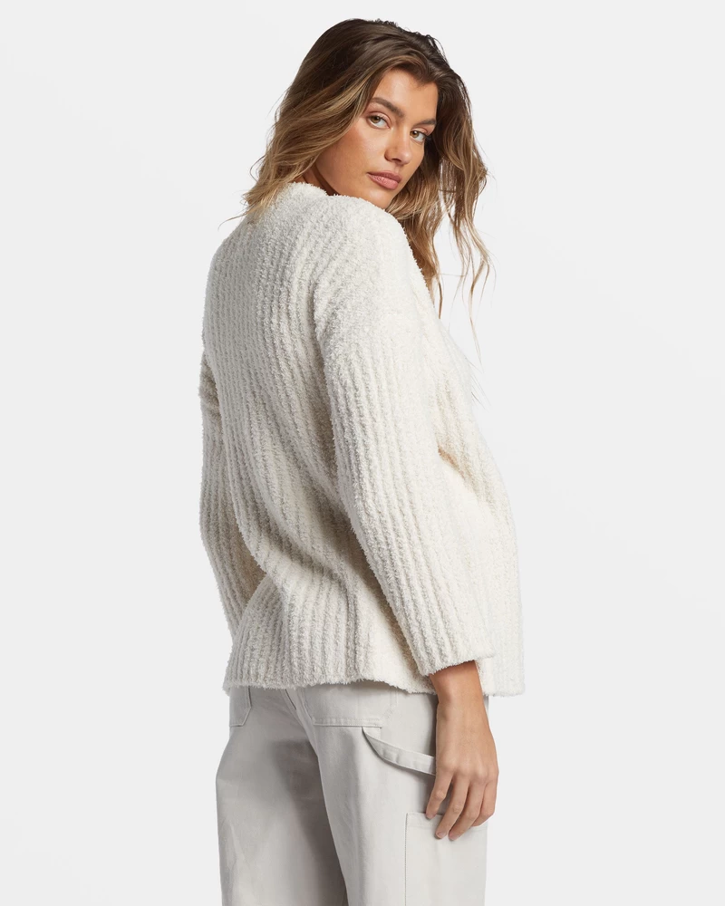 Billabong Soft Sand Wrap Cardigan - White Cap