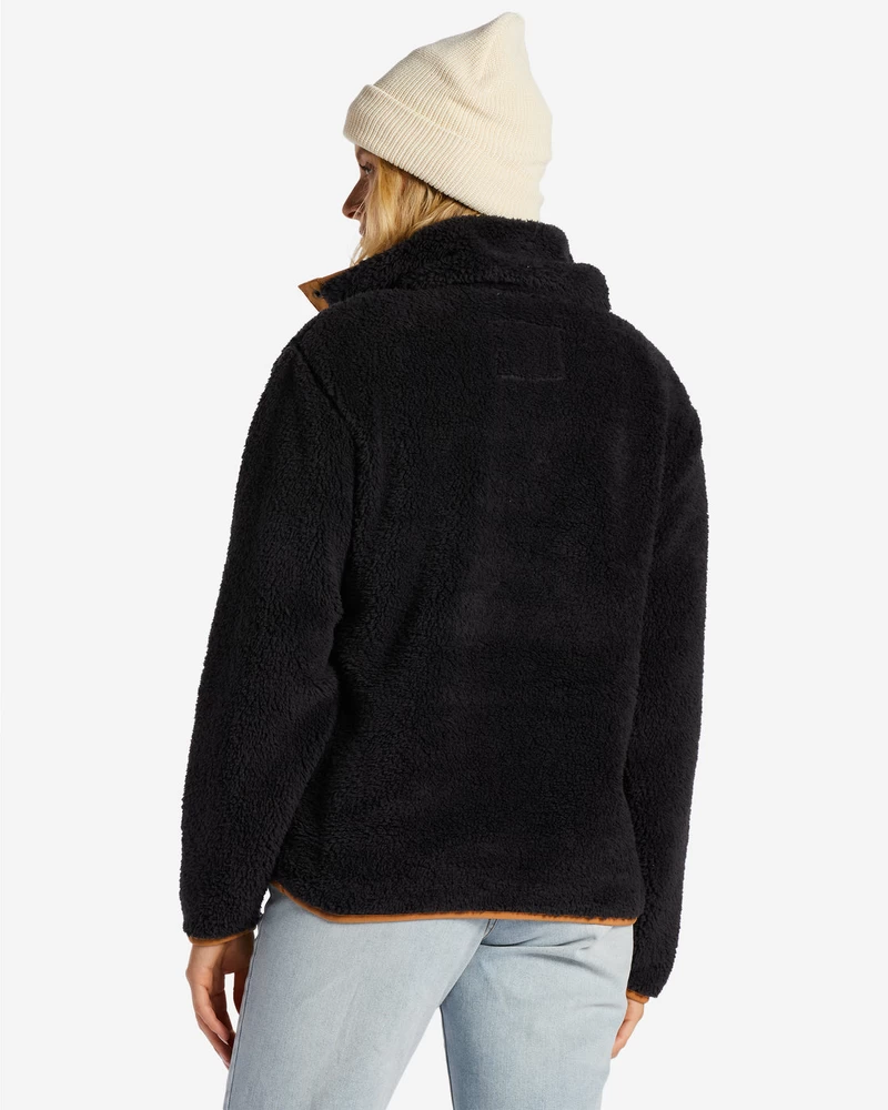 Billabong Switchback Mock Neck Fleece - Black Sands