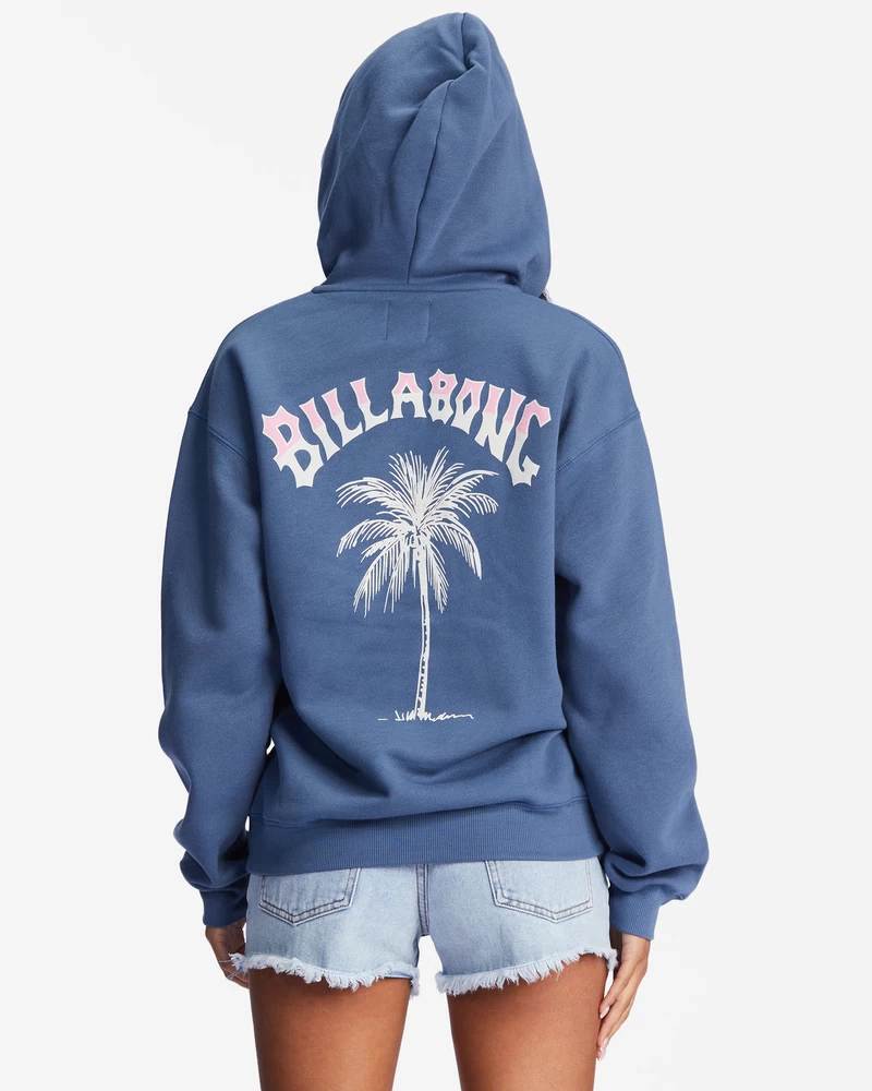 Billabong Bon Voyage Graphic Hoodie - Indigo Love