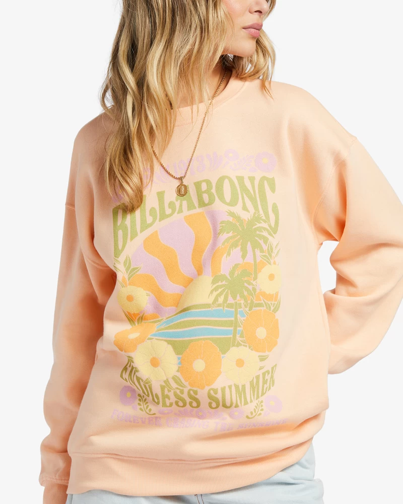 Billabong Chase The Sun Sweatshirt - Tart Peach