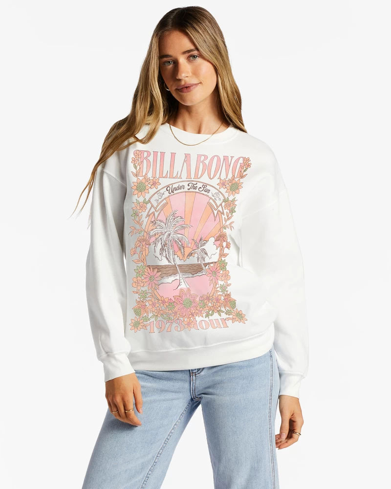 Billabong Ride The Wave Sweatshirt - Salt Crystal