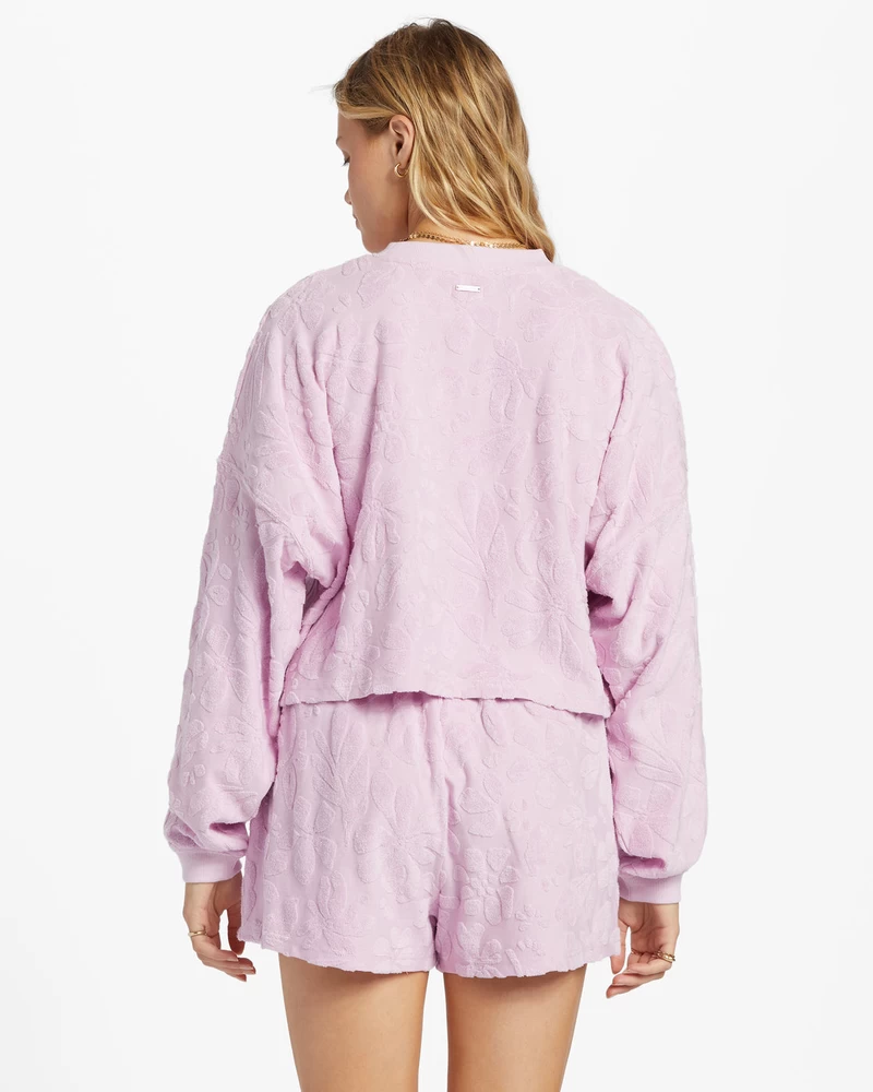 Billabong Loosen Up Crew Neck Sweatshirt - Lilac Smoke