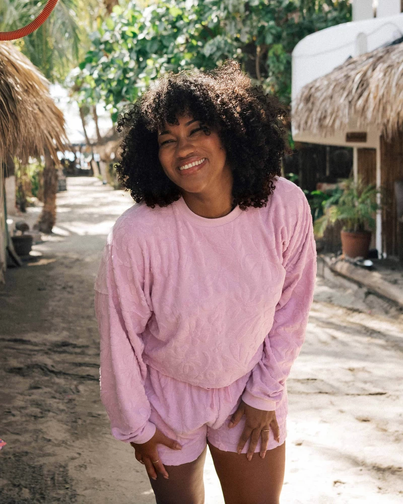 Billabong Loosen Up Crew Neck Sweatshirt - Lilac Smoke