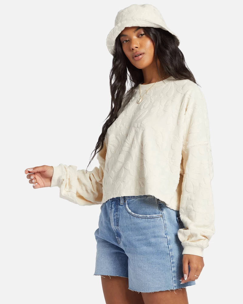 Billabong Loosen Up Crew Neck Sweatshirt - Whitecap