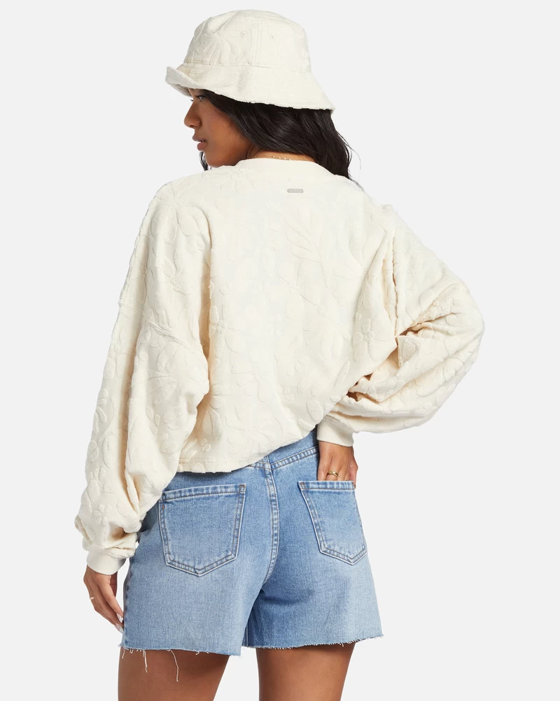 Billabong Loosen Up Crew Neck Sweatshirt - Whitecap