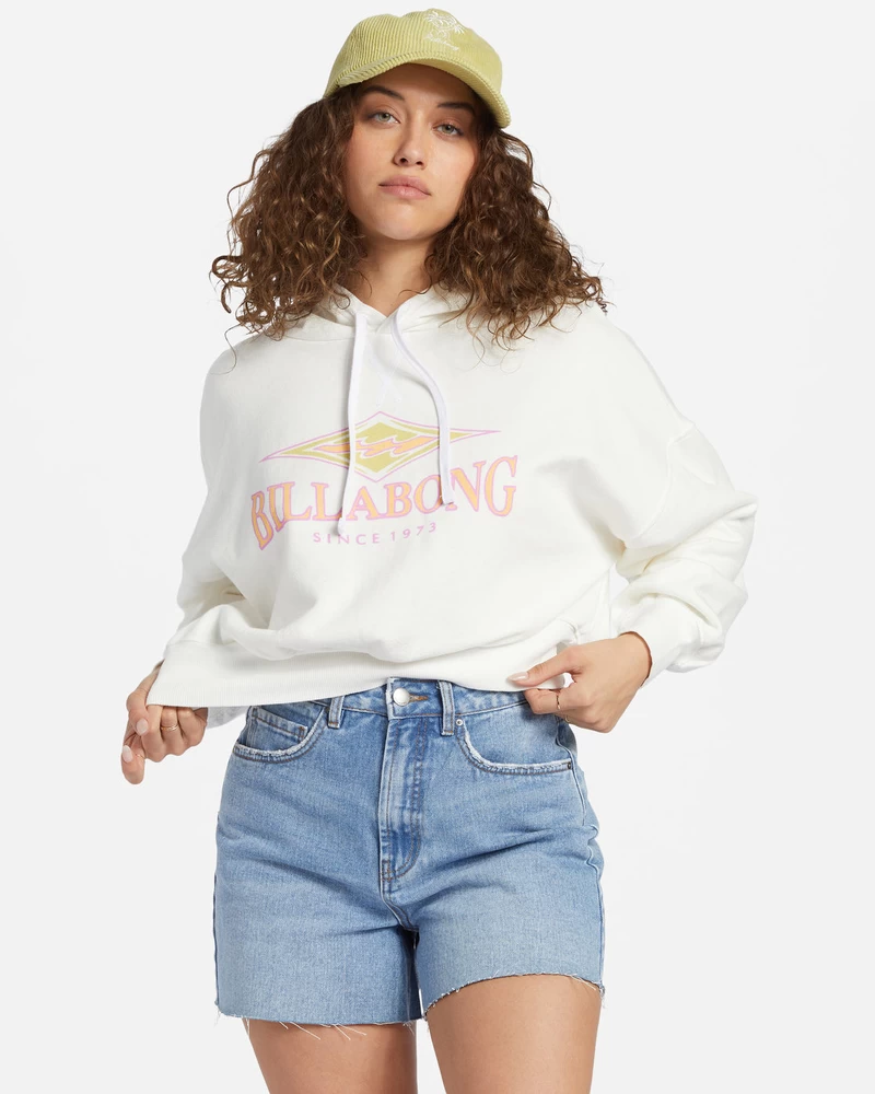 Billabong All Time Fleece Pullover Sweatshirt - Salt Crystal