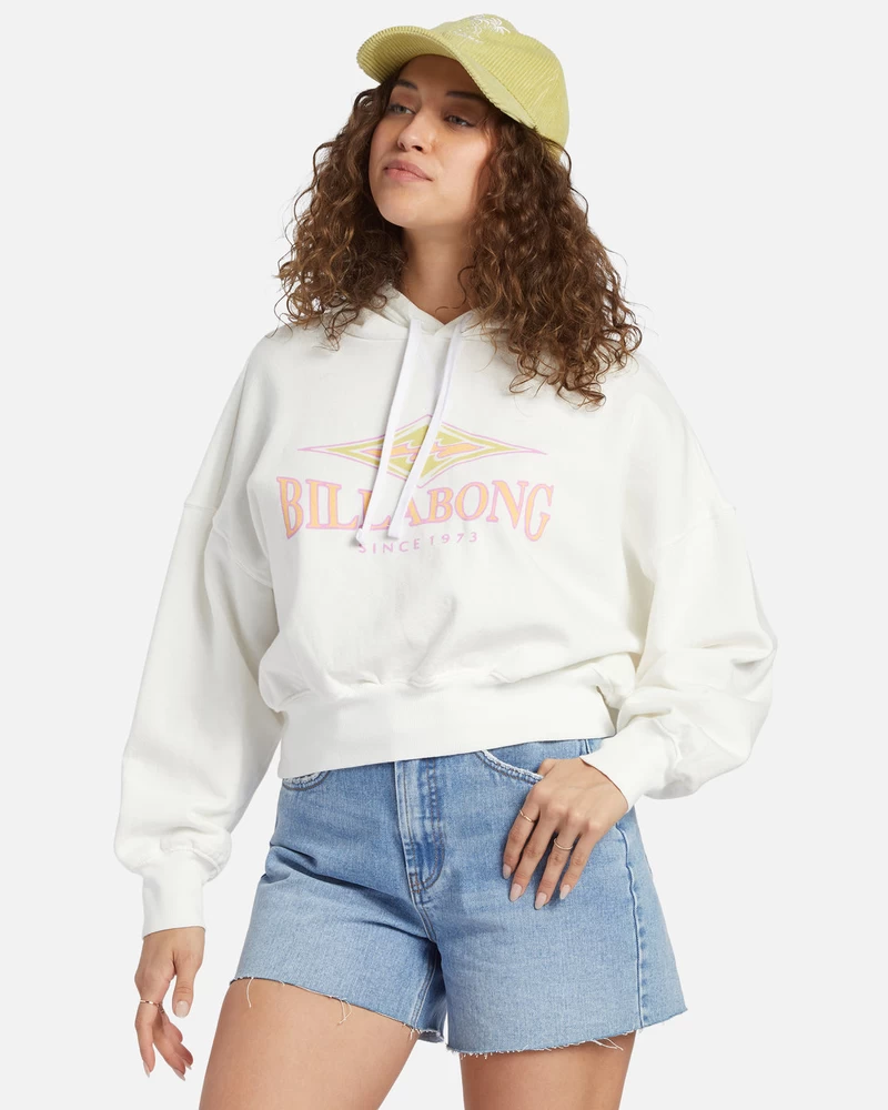 Billabong All Time Fleece Pullover Sweatshirt - Salt Crystal