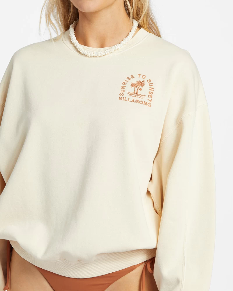 Billabong Kendal Sweatshirt Med Rund Hals - Whitecap