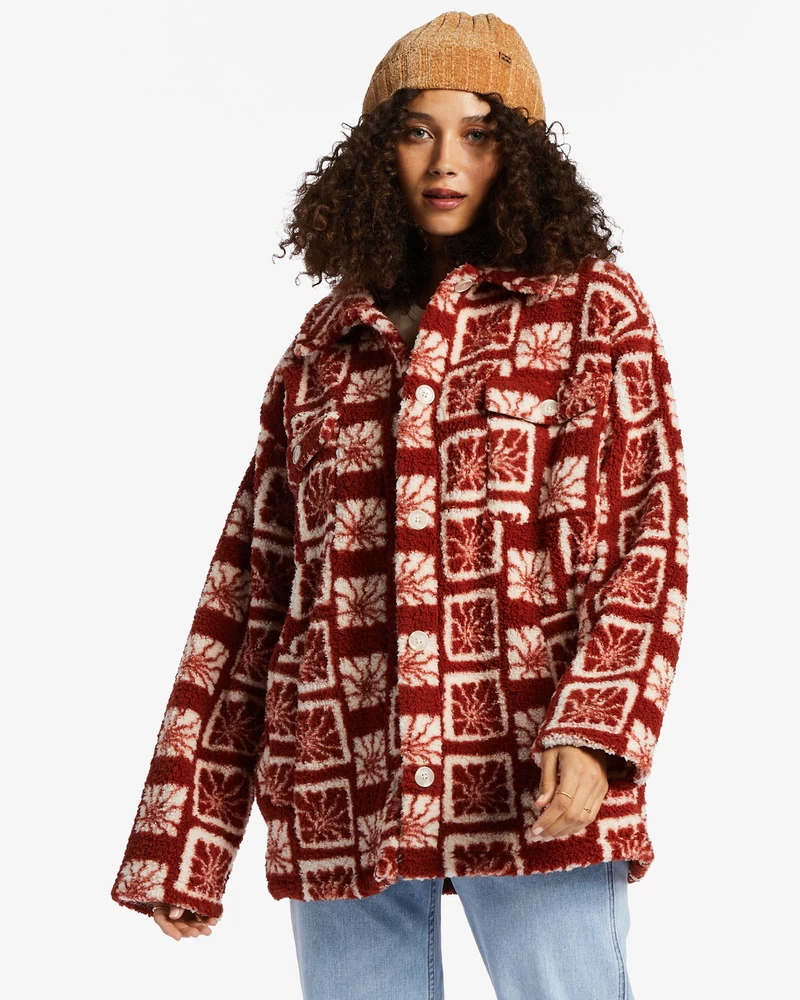 Billabong Fairbanks Bamsejakke Med Knap - Dyb Sienna