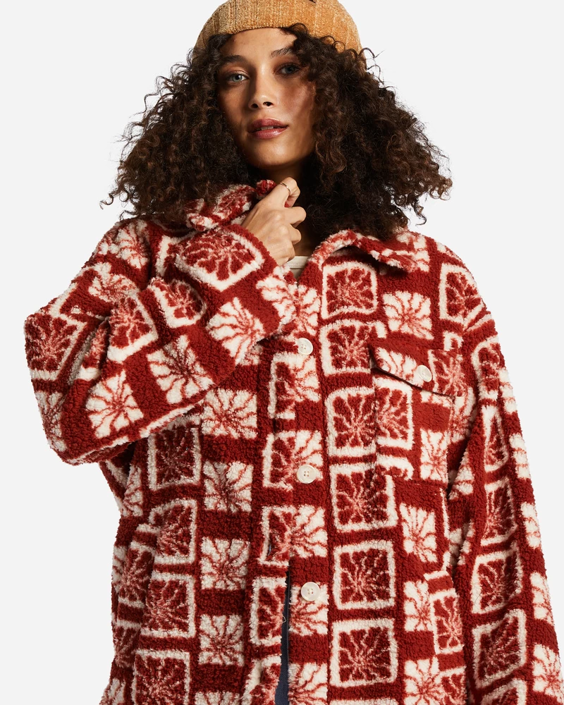 Billabong Fairbanks Bamsejakke Med Knap - Dyb Sienna