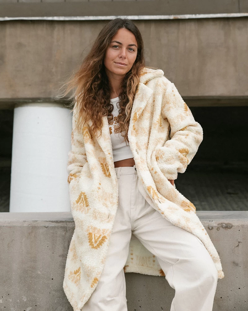 Billabong Montreal Longline 2 V-Neck Sweatshirt - White Cap