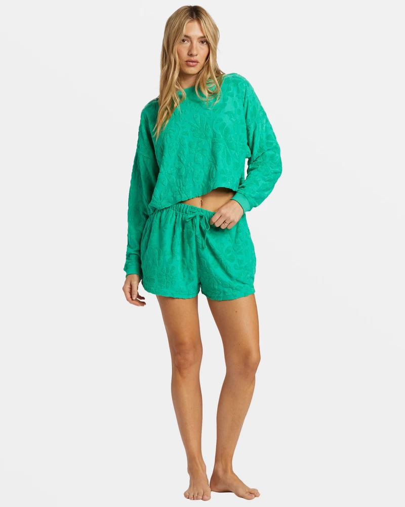 Billabong Loosen Up Crew Neck Sweatshirt - Tropical Green