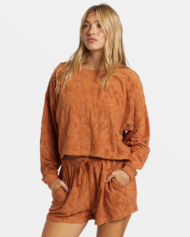 Billabong Moletom Com Gola Redonda E Gola Redonda - Toffee