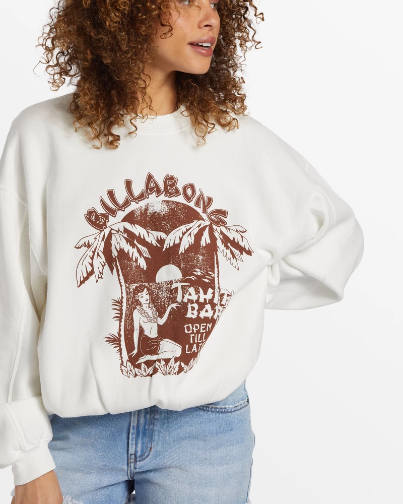 Billabong Aloha Kendal Crew Neck Sweatshirt - Salt Crystal