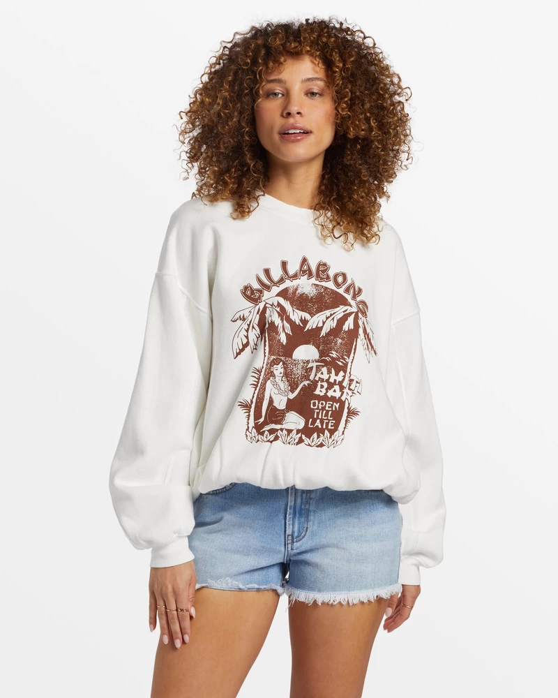 Billabong Aloha Kendal Sweatshirt Med Rund Hals - Saltkrystal