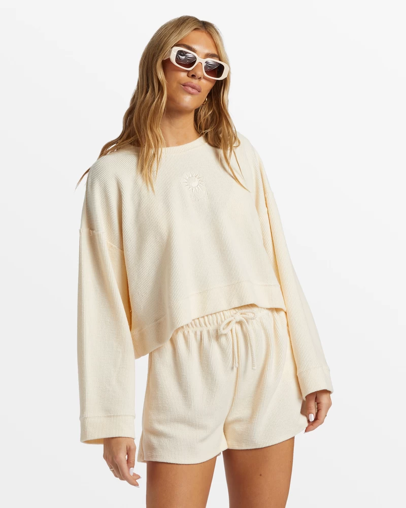 Billabong Cally Crew Neck Sweatshirt - Whitecap