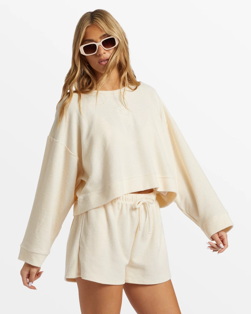 Billabong Cally Crew Neck Sweatshirt - Whitecap