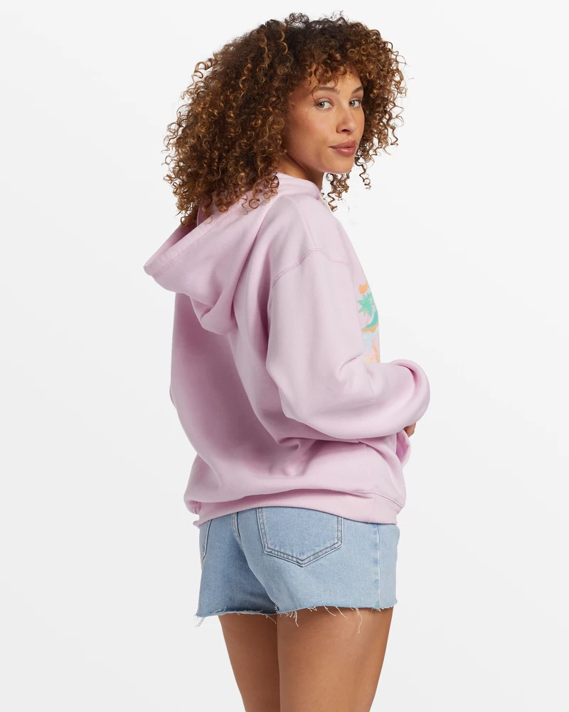 Billabong Lets Get Away Hoodie - Sweet Pink
