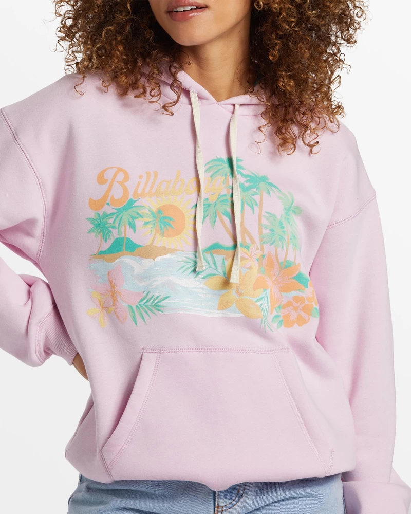 Billabong Lets Get Away Hoodie - Sweet Pink