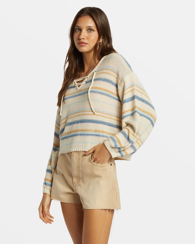 Billabong So Sweet Pullover Sweater - Dusk Blue