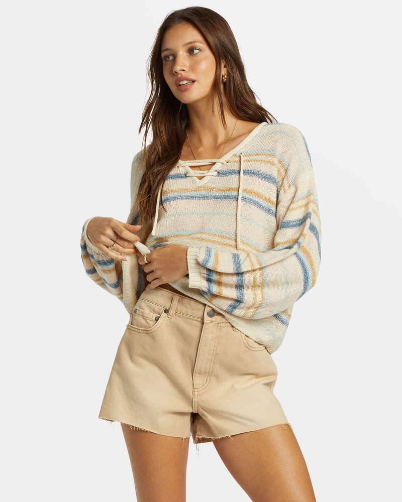 Billabong So Sweet Pullover Sweater - Dusk Blue