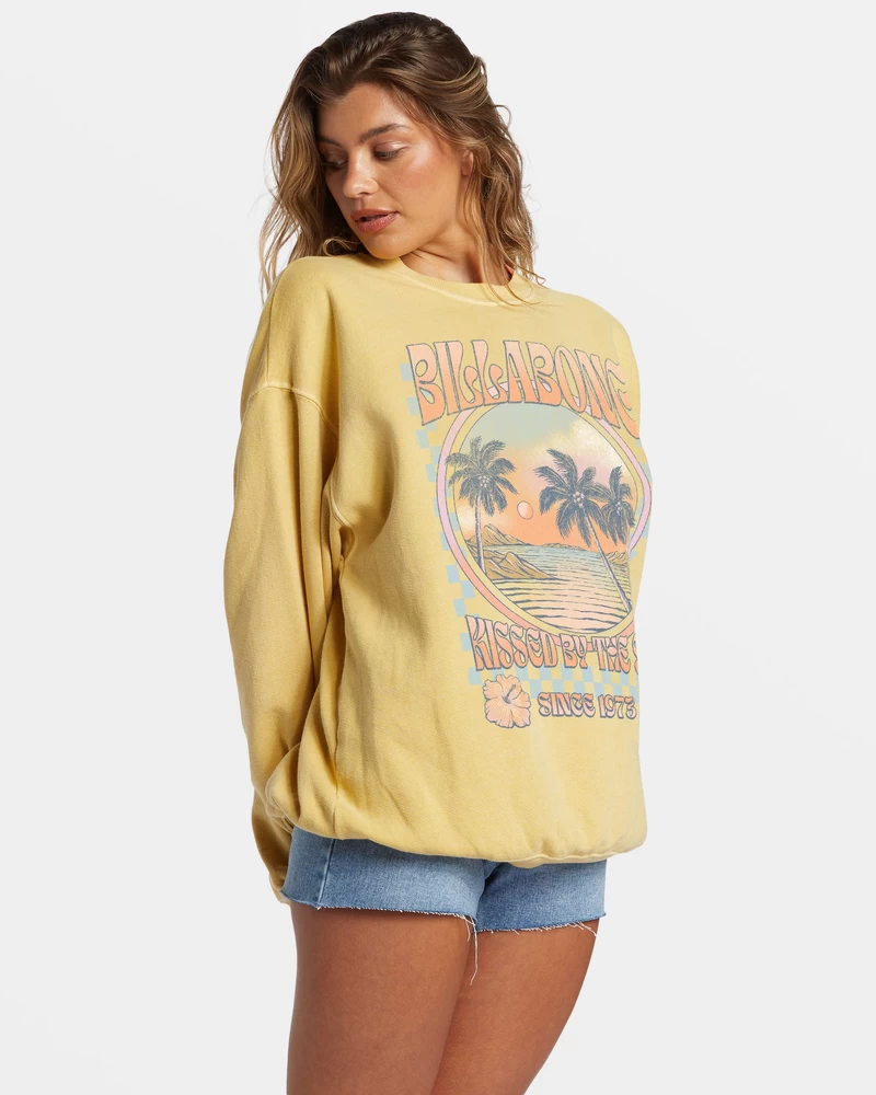 Billabong Ride Im übergroßen Sweatshirt Mit Rundhalsausschnitt – Mellow Daze