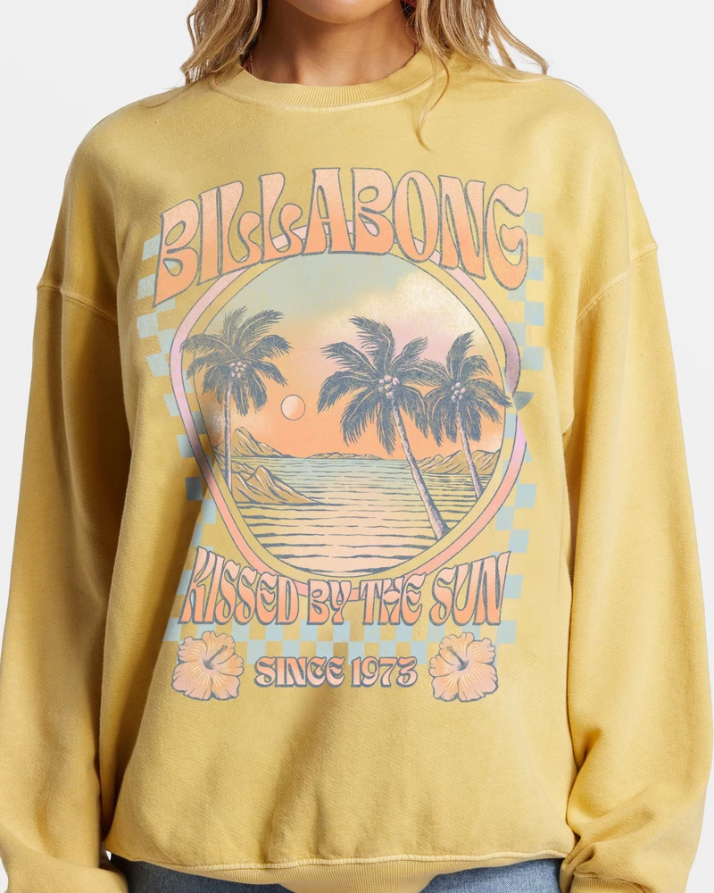 Billabong Ride Im übergroßen Sweatshirt Mit Rundhalsausschnitt – Mellow Daze