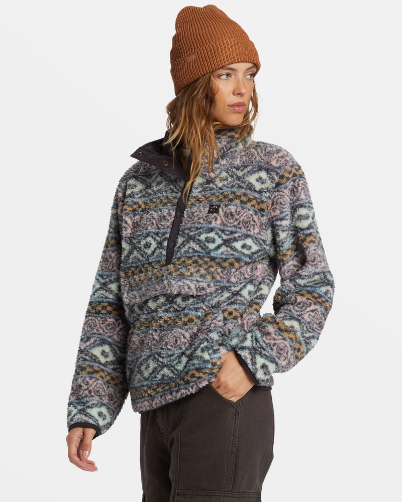 Billabong Switchback Mock Kaelusega Fliis - Tolmune Virsik