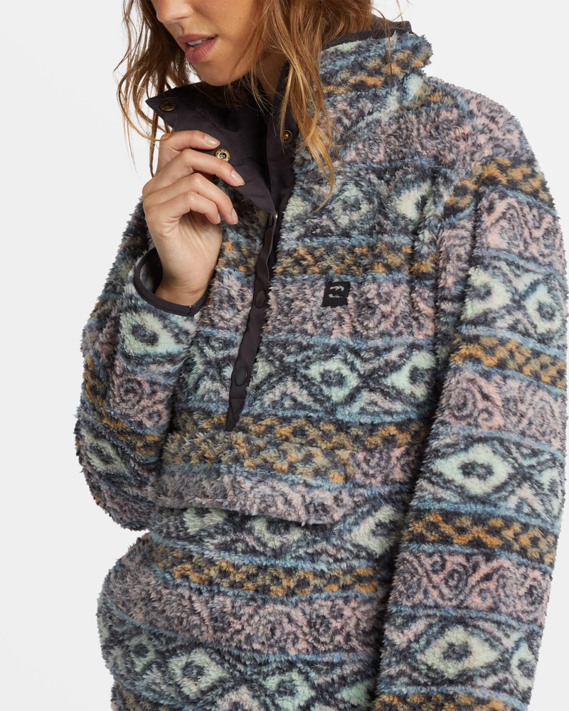 Billabong Switchback Mock Kaelusega Fliis - Tolmune Virsik