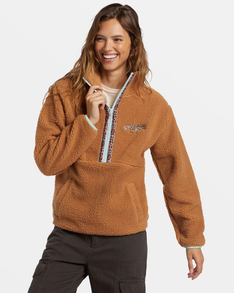 Billabong Horizon Half-Zip Fleece - Sandalwood