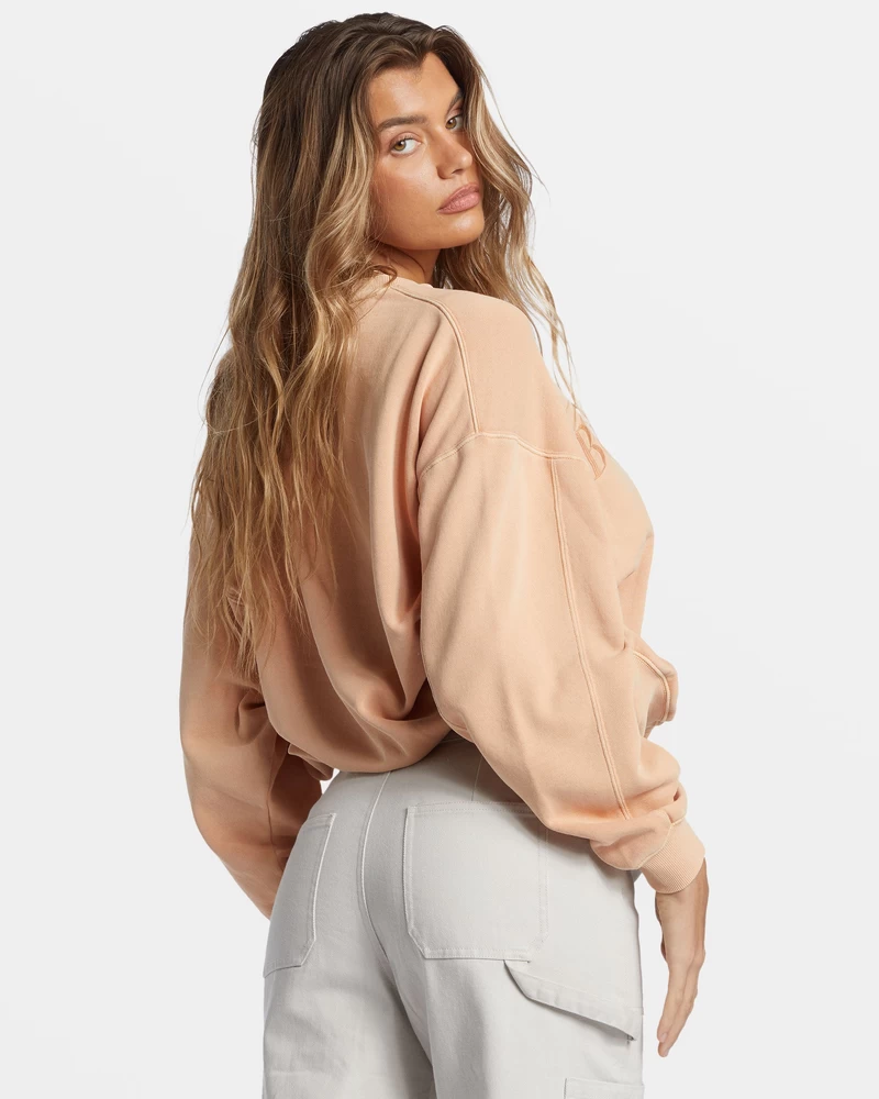 Moletom Billabong Palmin Kendal Com Gola Redonda - Argila Cozida