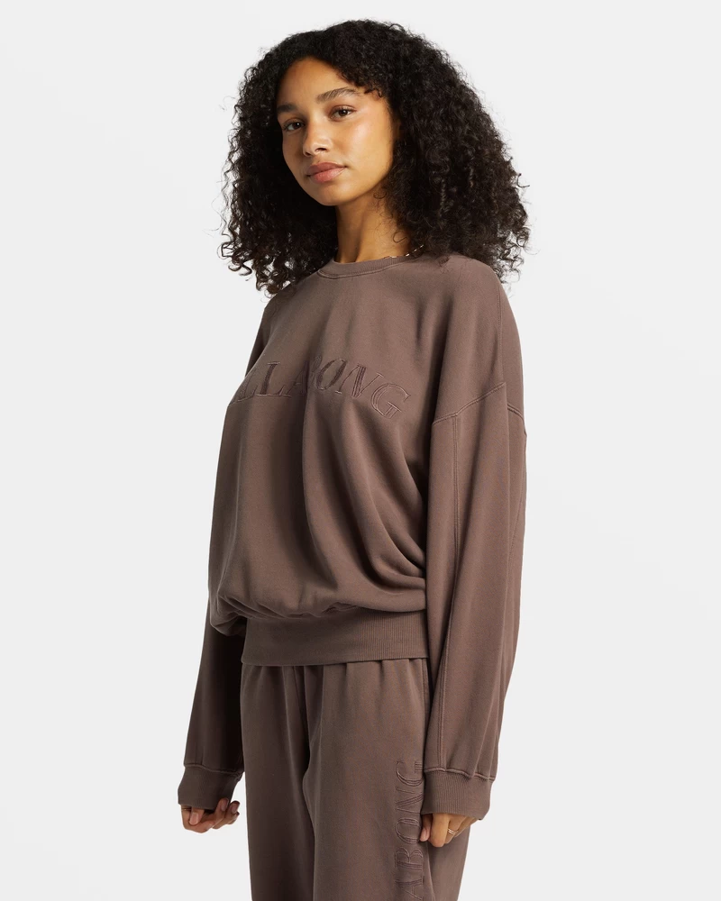 Billabong Palmin Kendal Crewneck Sweatshirt - Kona