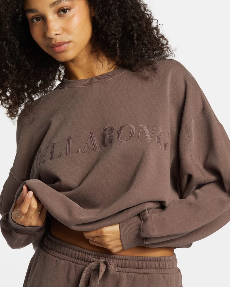 Billabong Palmin Kendal Crewneck Sweatshirt - Kona