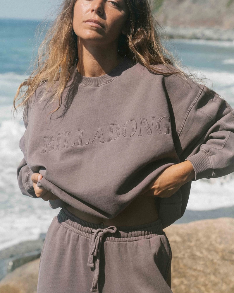 Billabong Palmin Kendal Crewneck Sweatshirt - Kona