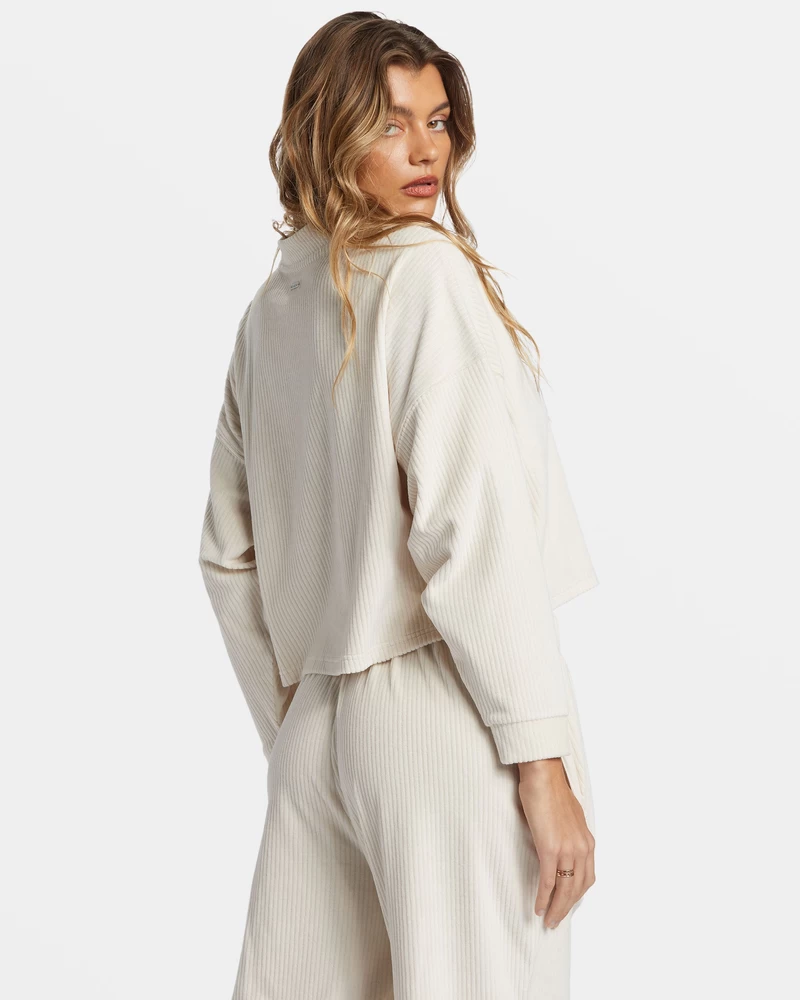 Billabong Sweet Sun Sweatshirt Med Rund Hals - Hvid Kasket